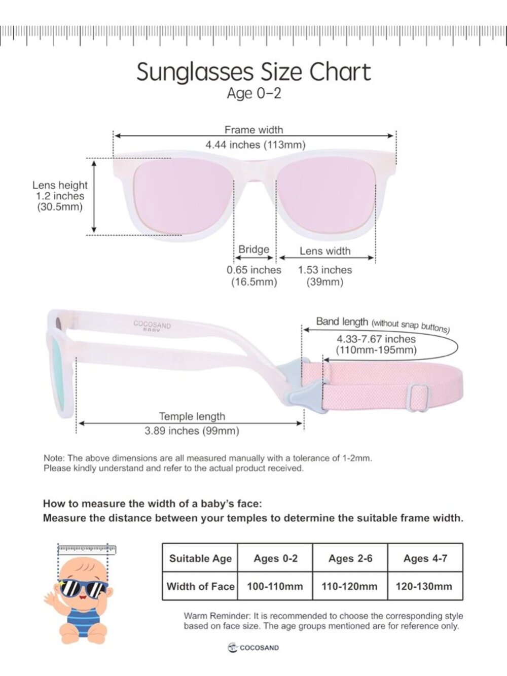 Polarized Baby Toddler Sunglasses with strap and cleaning cloth - Picture 10 of 11
